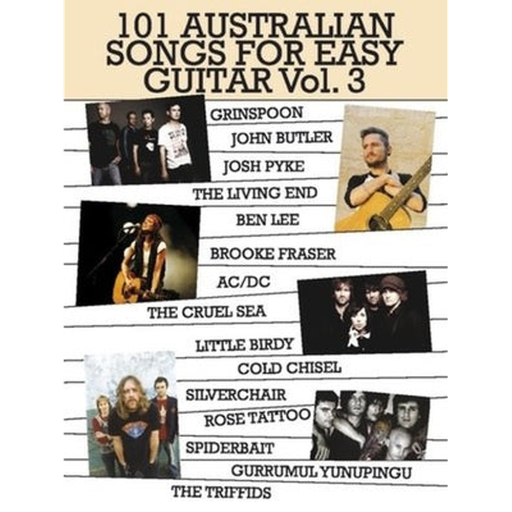 101 Australian Songs MS04165 for Easy Guitar Volume 3