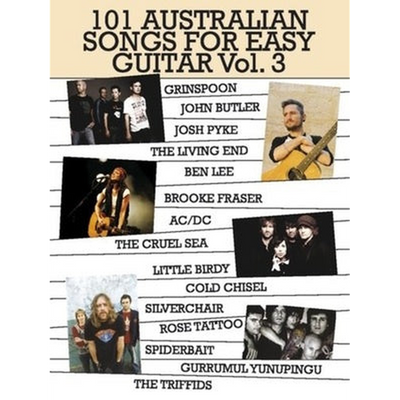 101 Australian Songs MS04165 for Easy Guitar Volume 3