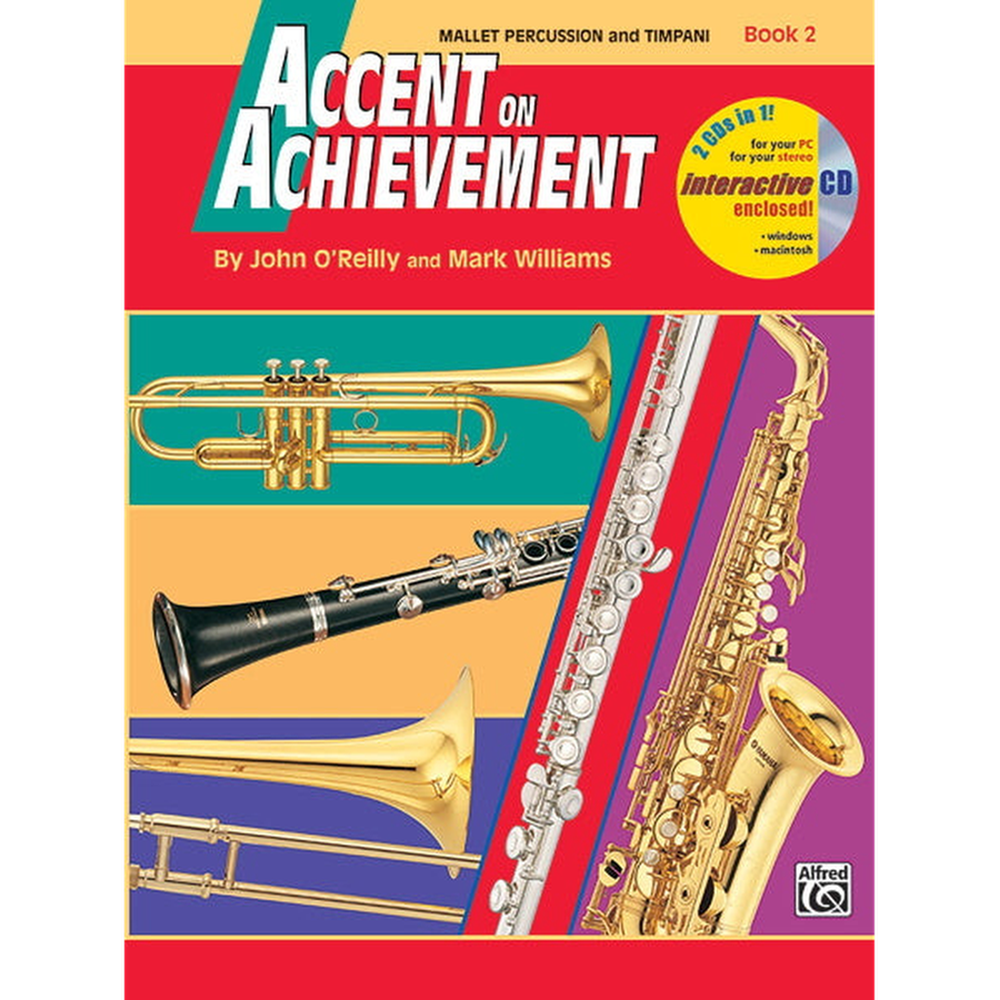 Accent On Achievement Bk 2 Mallet Percussion and Timpani Interactive 2CDs