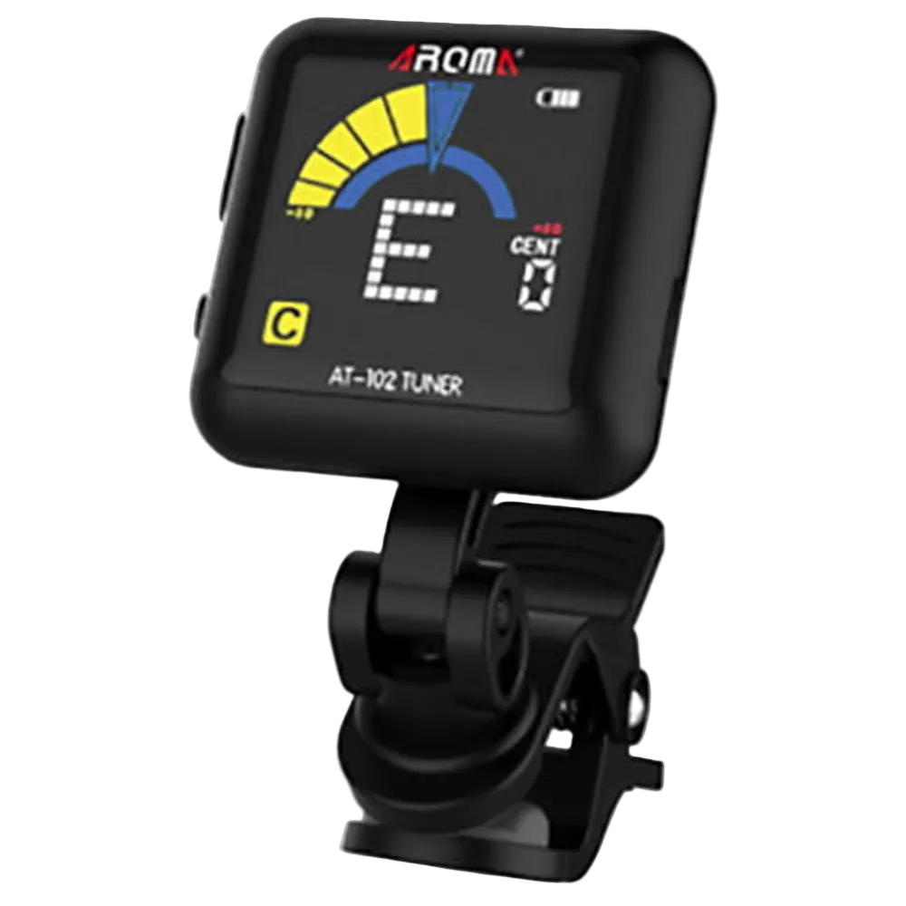 Aroma AT102BK Rechargeable Clip-On Chromatic Tuner - Black