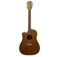 Cole Clark Fat Lady 1 CCFL1EC-LH-SSO Acoustic Electric Guitar with Gigbag Southern Silky Oak