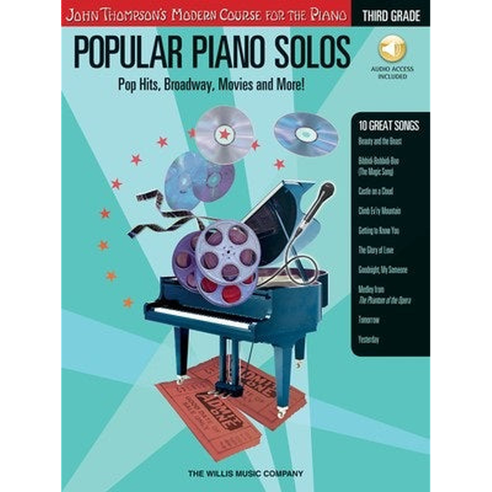 John Thompson's Popular Piano Solos Third Grade Book