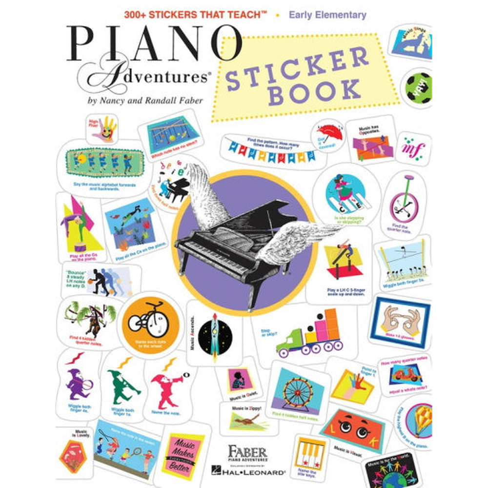 Piano Adventures Sticker Book Early Elementary