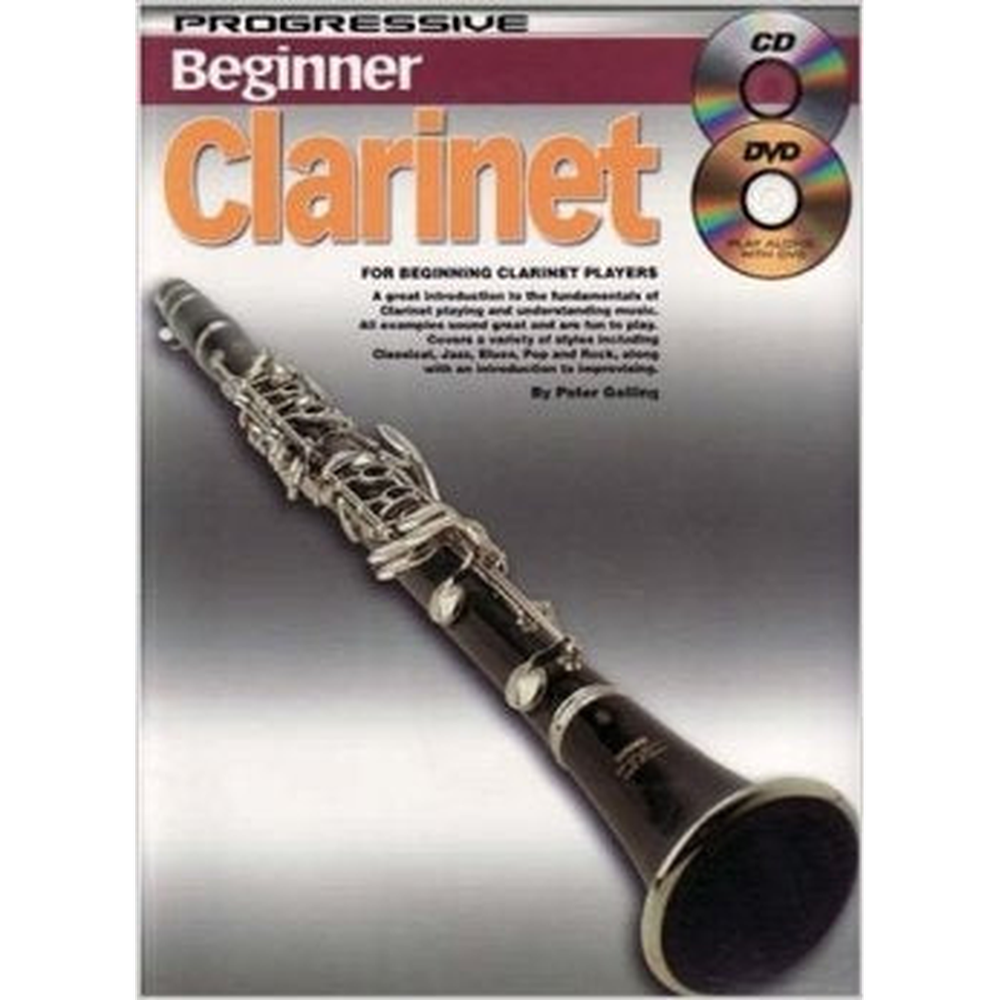 Progressive Beginner Clarinet Book plus CD and DVD