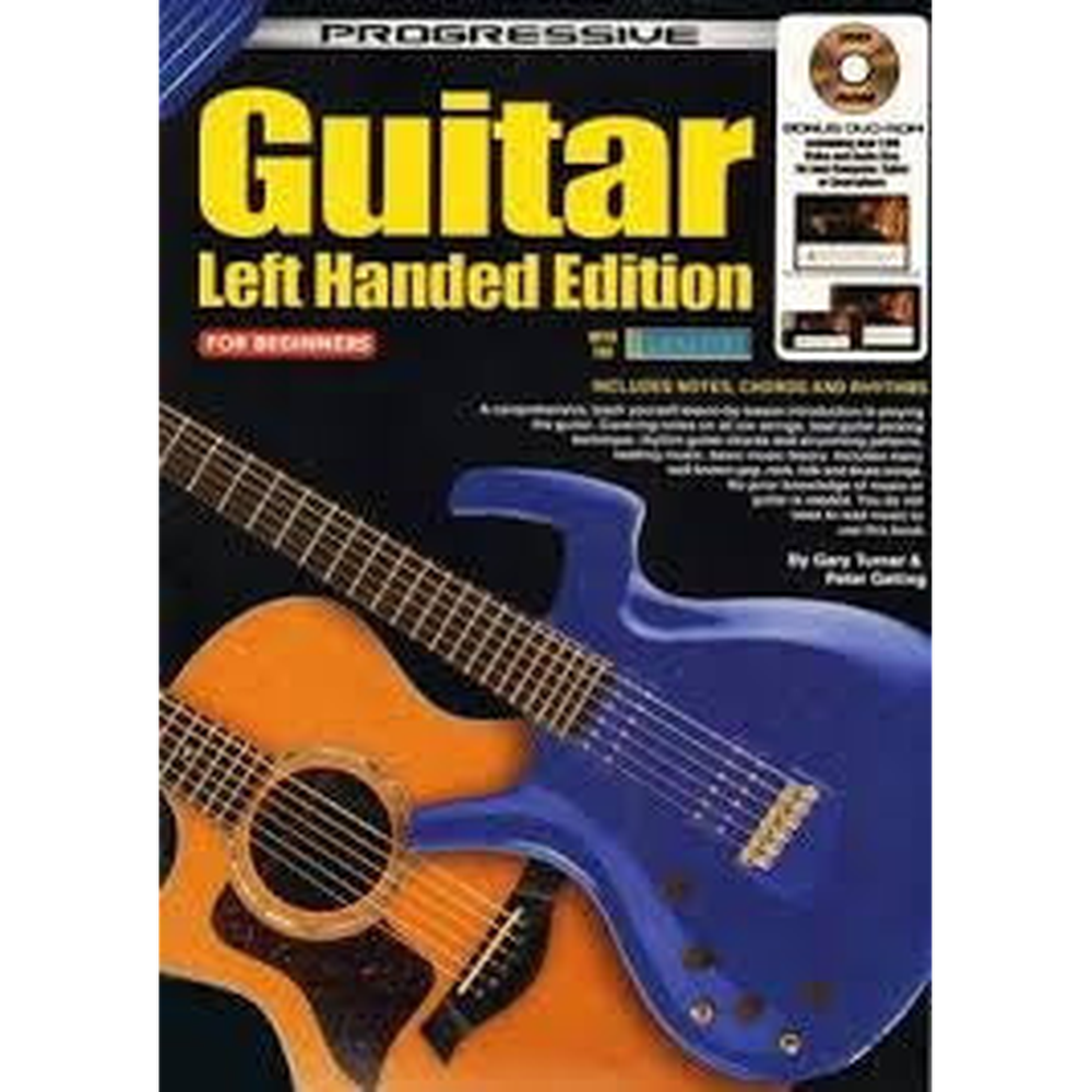 Progressive Guitar Left Handed Edition includes Tab and Bonus DVD Rom