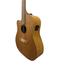 Cole Clark Fat Lady 1 CCFL1EC-LH-SSO Acoustic Electric Guitar with Gigbag Southern Silky Oak
