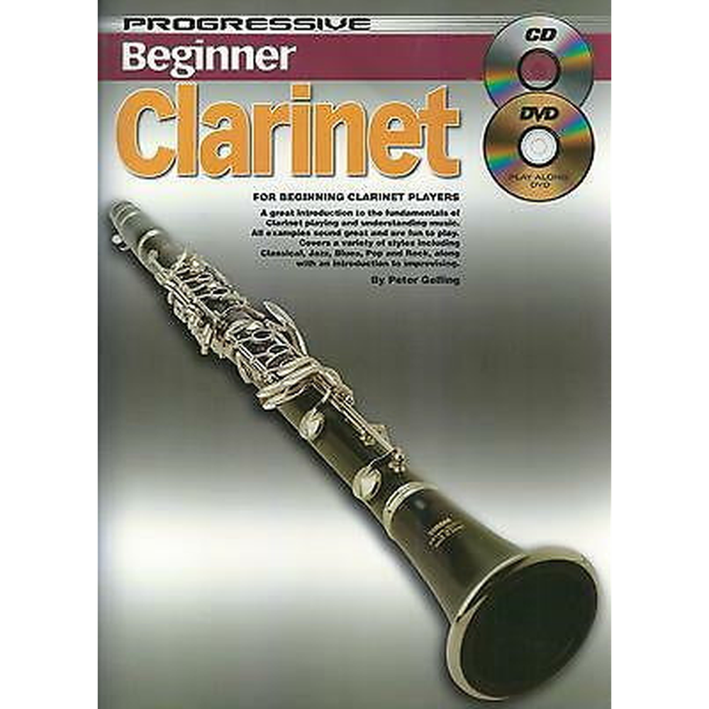 Progressive Beginner Clarinet Book plus CD and DVD