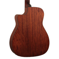 Cort AF515CE Acoustic Electric Guitar With Cutaway And Bag Open Pore