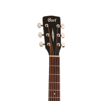 Cort AF515CE Acoustic Electric Guitar With Cutaway And Bag Open Pore