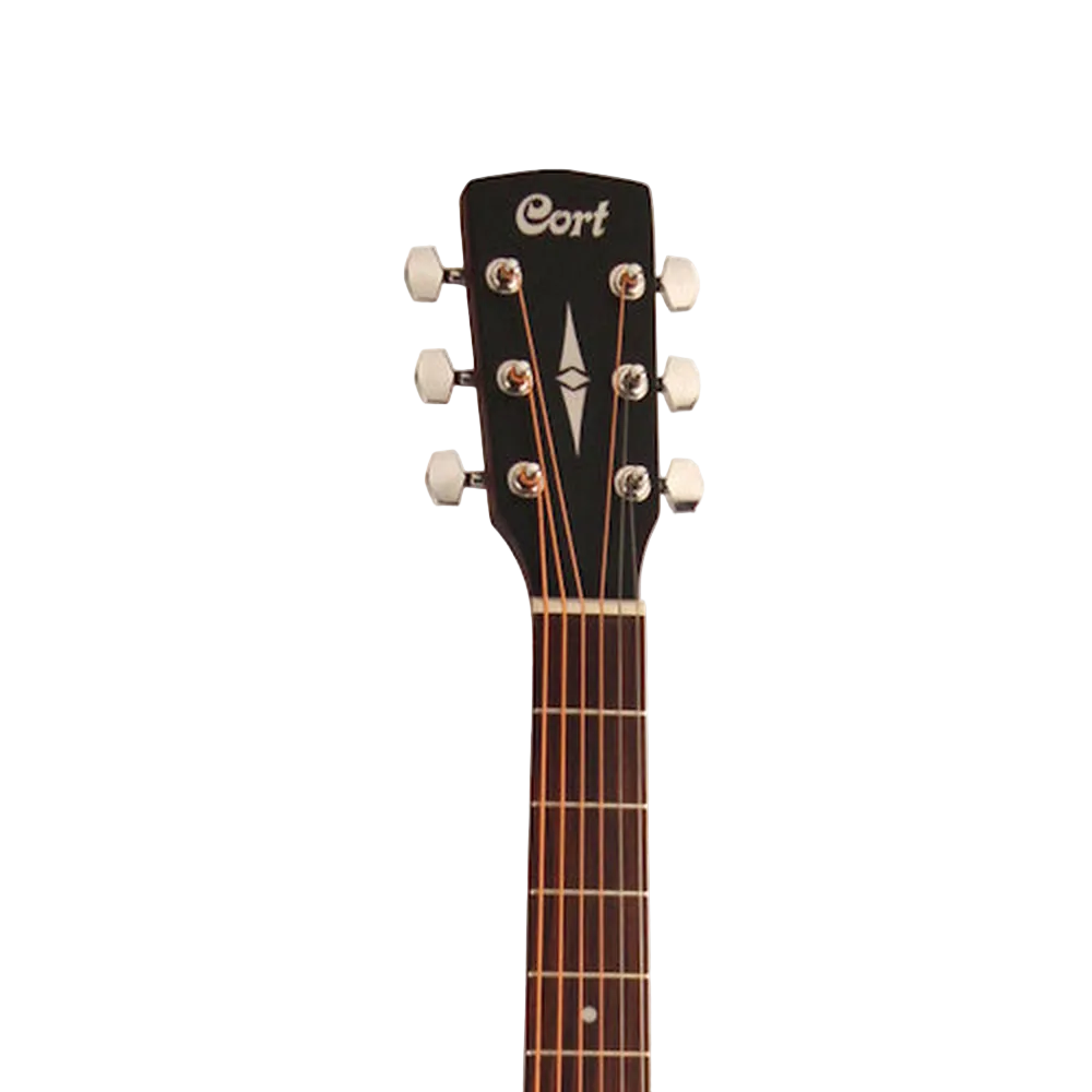 Cort AF515CE Acoustic Electric Guitar With Cutaway And Bag Open Pore