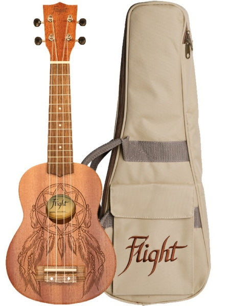 Flight NUS350DC Soprano Ukulele Dreamcatcher with Bag