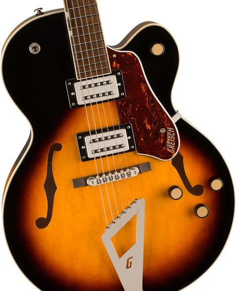 Gretsch G2420 Streamliner Hollow Body with Chromatic II Laurel Fingerboard BroadTron BT-3S Pickups Aged Brooklyn Burst