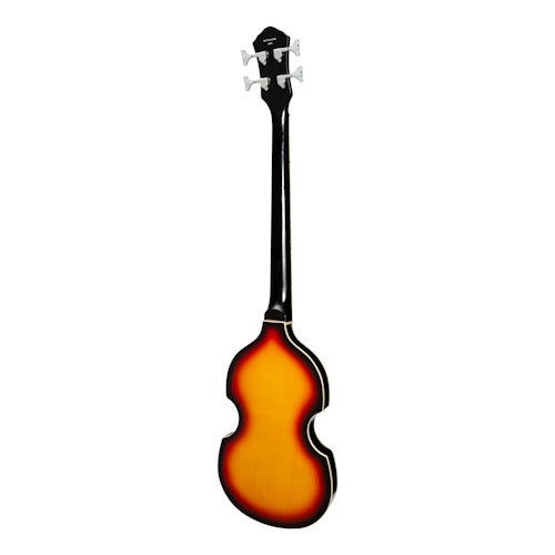 J&D Luthiers 4-String Violin-Style Electric Bass Guitar Tobacco Sunburst