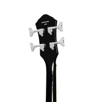 J&D Luthiers 4-String Violin-Style Electric Bass Guitar Tobacco Sunburst