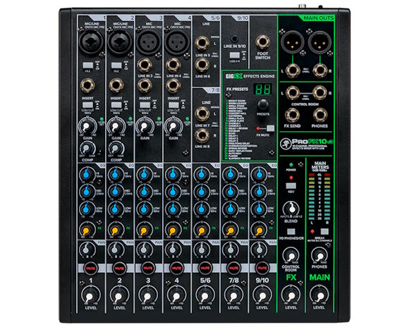 Mackie ProFX10v3 10 Channel Professional Effects Mixer with USB