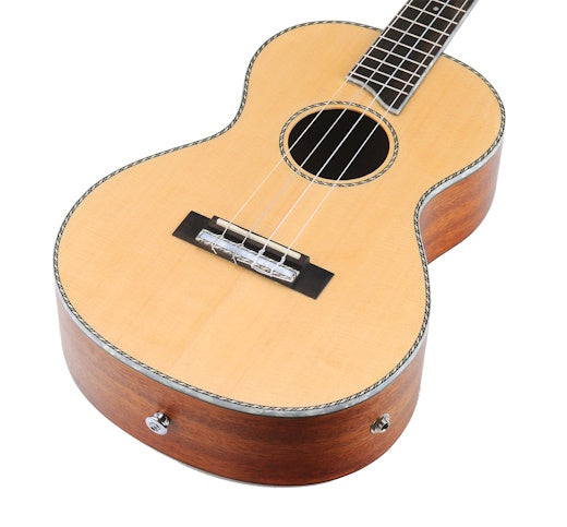 Mahalo MP4E Pearl Series Baritone Ukulele Natural with Pickup