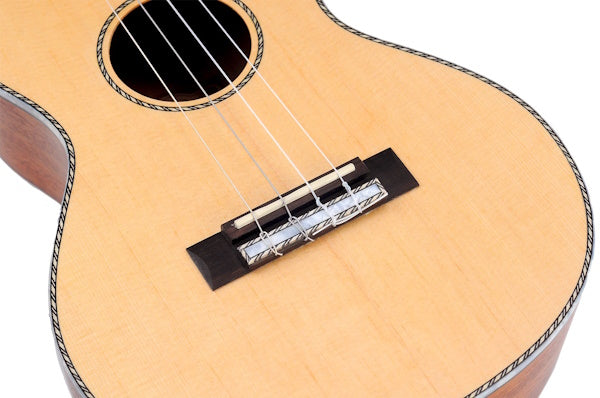 Mahalo MP4E Pearl Series Baritone Ukulele Natural with Pickup