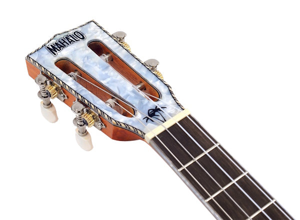 Mahalo MP4E Pearl Series Baritone Ukulele Natural with Pickup