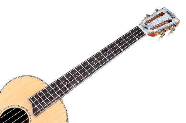 Mahalo MP4E Pearl Series Baritone Ukulele Natural with Pickup