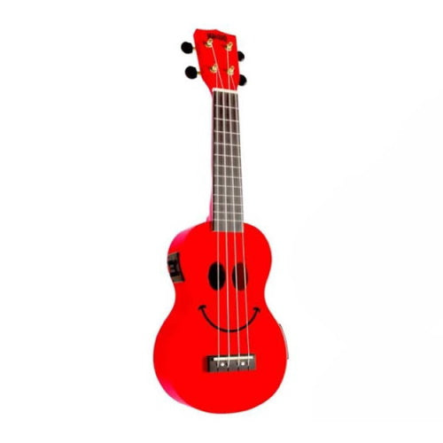 Mahalo Soprano Ukulele Art Series Smiley Face