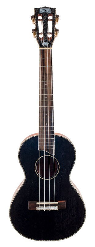 Mahalo Tenor Ukulele Pearl Series Transparent Black Top Satin