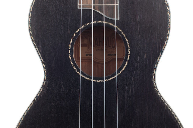 Mahalo Tenor Ukulele Pearl Series Transparent Black Top Satin