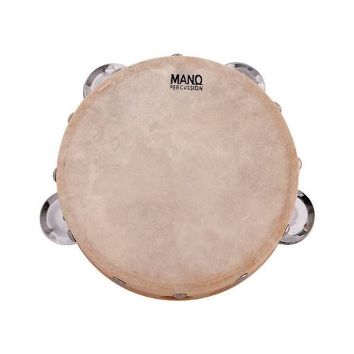 Mano Percussion ED615 6inch Head Tambourine with 4 Pairs of Jingles