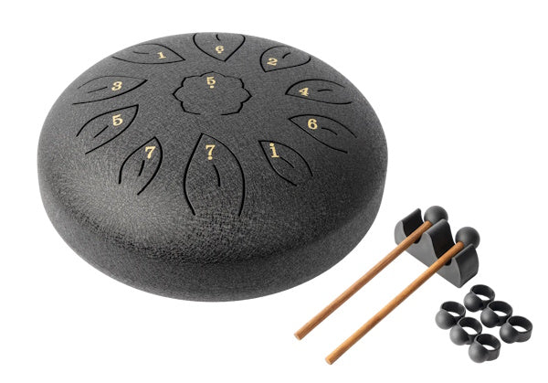 Mano Percussion MPC38BK 8 inch Tongue Drum Black
