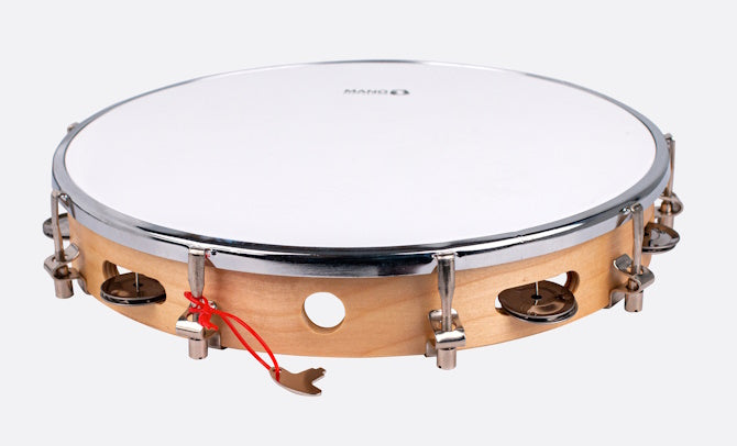 Mano Percussion 12 inch Tunable Tambour with Jingles