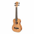 Mojo Flamed Okoume 30" Electric Bass Ukulele in Natural Satin