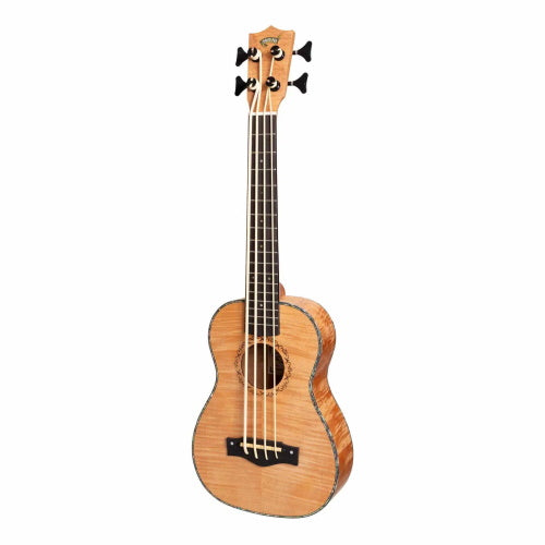 Mojo Flamed Okoume 30" Electric Bass Ukulele in Natural Satin