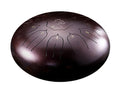 Opus Percussion 10" Metal 11-Note Lotus Carves Style Tongue Drum in Black