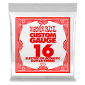 Ernie Ball .016 Plain Steel Electric or Acoustic Guitar Strings 6 Pack