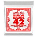 Ernie Ball .042 Nickel Wound Electric Guitar Strings 6 Pack