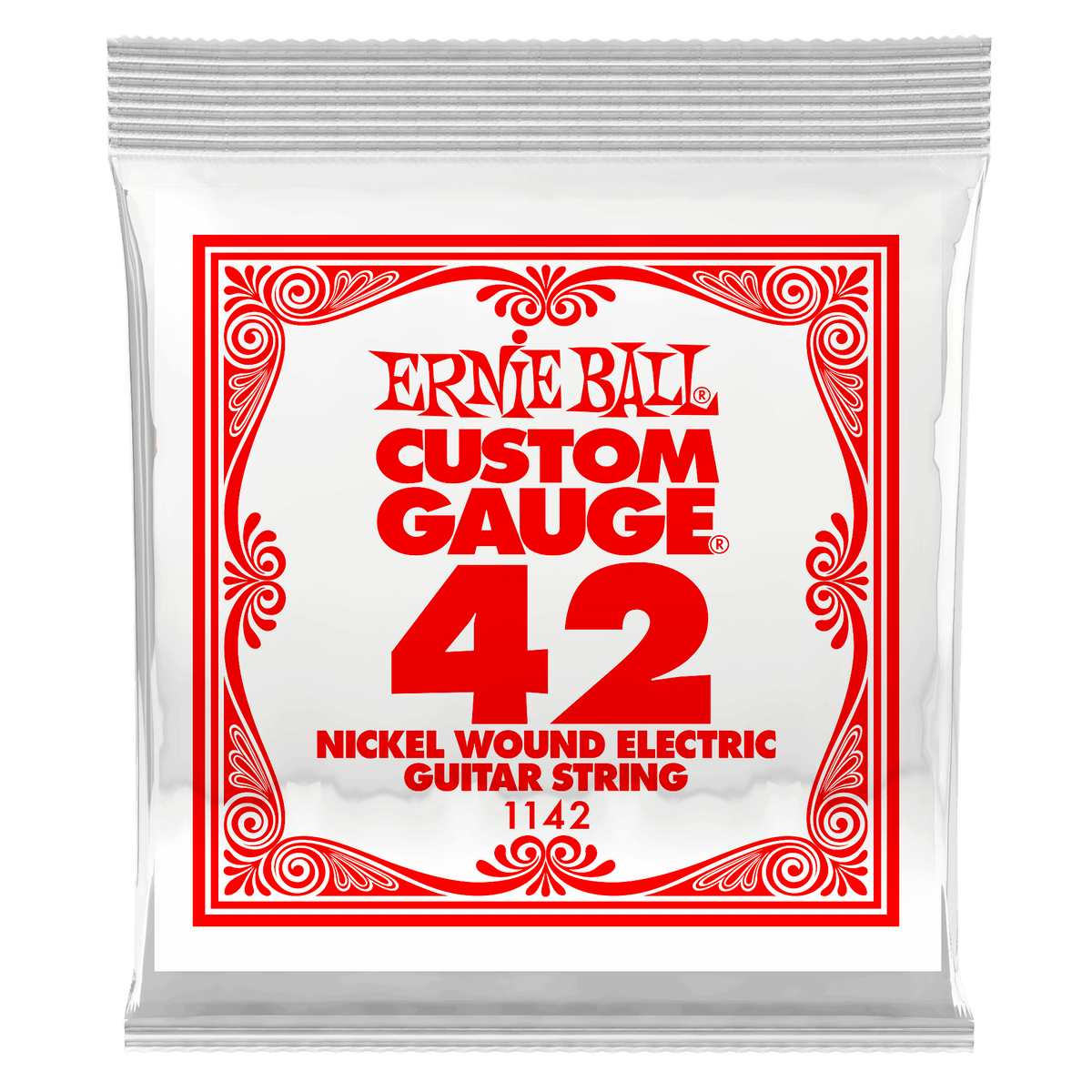 Ernie Ball .042 Nickel Wound Electric Guitar Strings 6 Pack