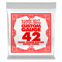 Ernie Ball .042 Nickel Wound Electric Guitar Strings 6 Pack