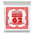 Ernie Ball .062 Nickel Wound Electric Guitar Strings 3 Pack