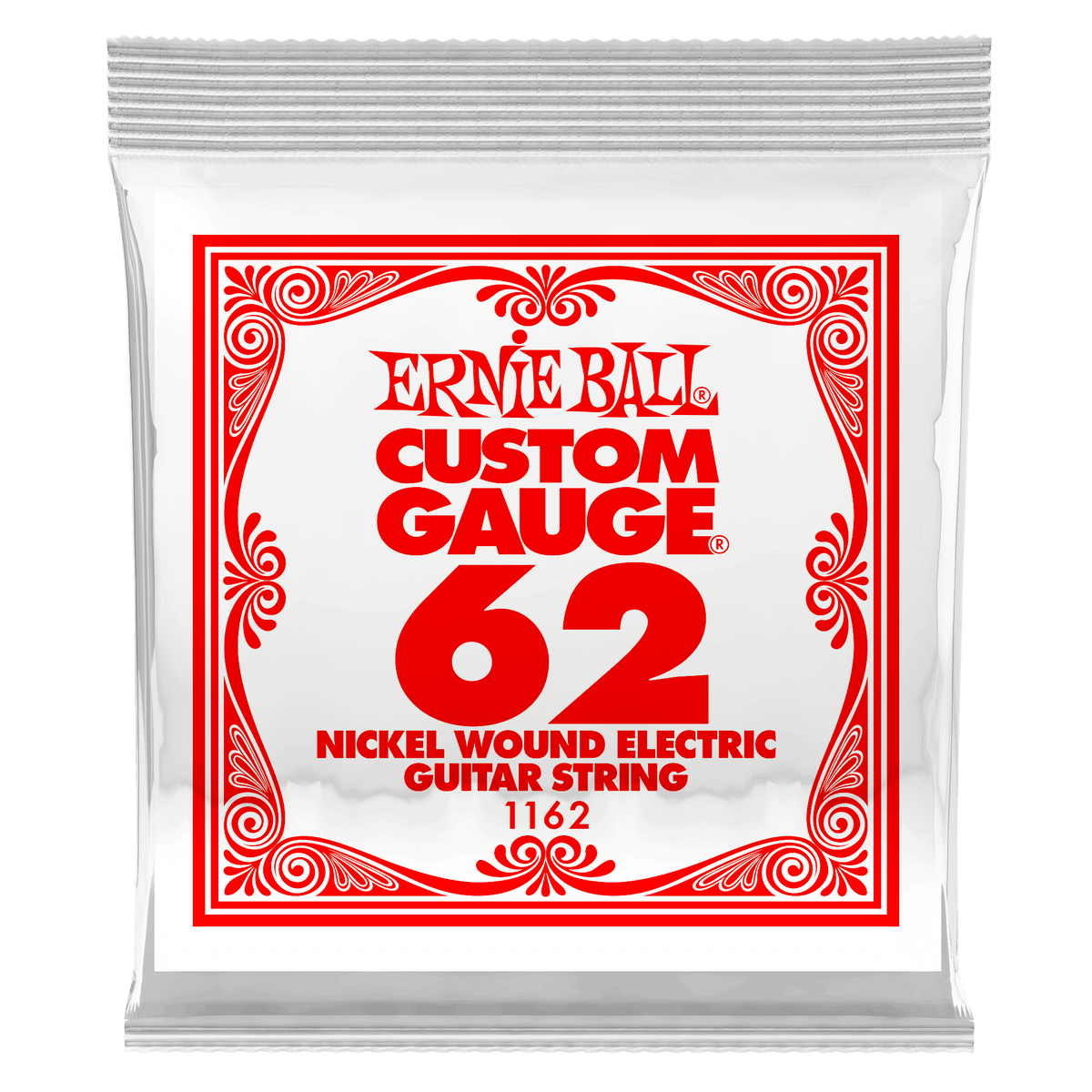 Ernie Ball .062 Nickel Wound Electric Guitar Strings 3 Pack