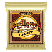 Ernie Ball Light Earthwood 80/20 Bronze Acoustic Guitar Strings 11-52 Gauge