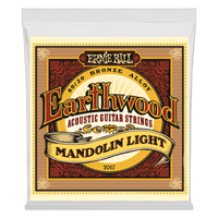 Ernie Ball Light Earthwood 80/20 Bronze Loop End Mandolin Strings 9-34 Gauge