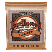Ernie Ball Light Earthwood Phosphor Bronze Acoustic Guitar Strings 11-52 Gauge