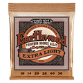 Ernie Ball Extra Light Earthwood Phosphor Bronze Acoustic Guitar Strings 10-50 Gauge