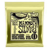 Ernie Ball Mammoth Slinky Nickel Wound Electric Guitar Strings with wound G 12-62 Gauge
