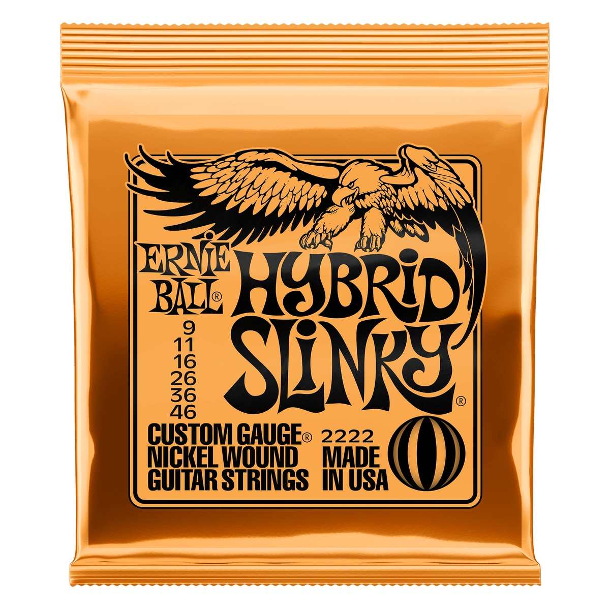 Ernie Ball Hybrid Slinky Nickel Wound Electric Guitar Strings 9-46 Gauge