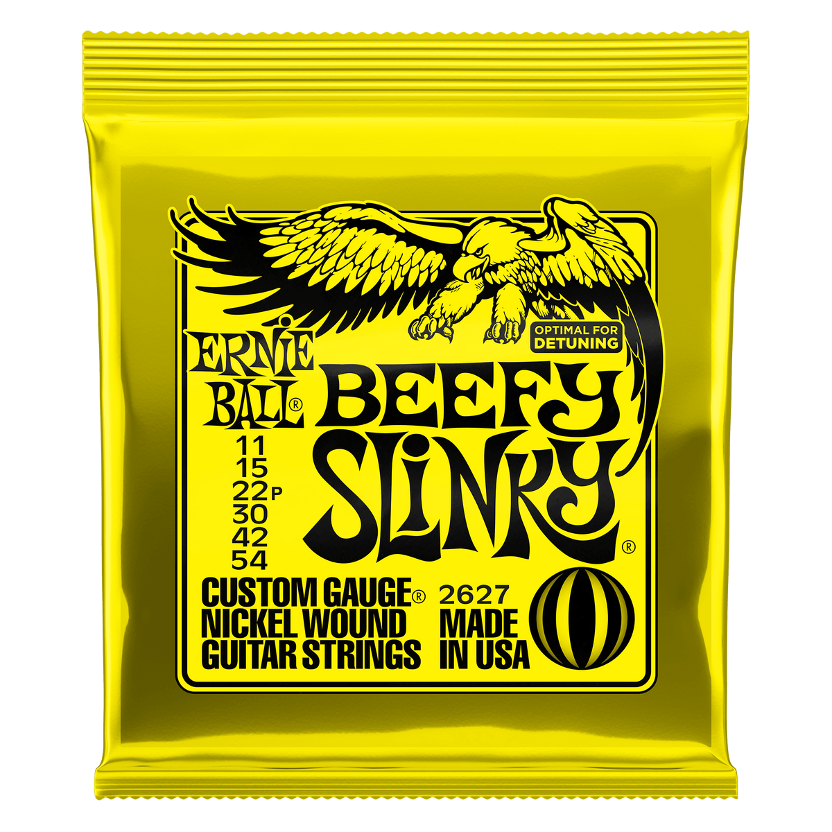 Ernie Ball Beefy Slinky Nickel Wound Electric Guitar Strings 11-54 Gauge