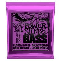 Ernie Ball Power Slinky Nickel Wound Electric Bass Strings 55-110 Gauge