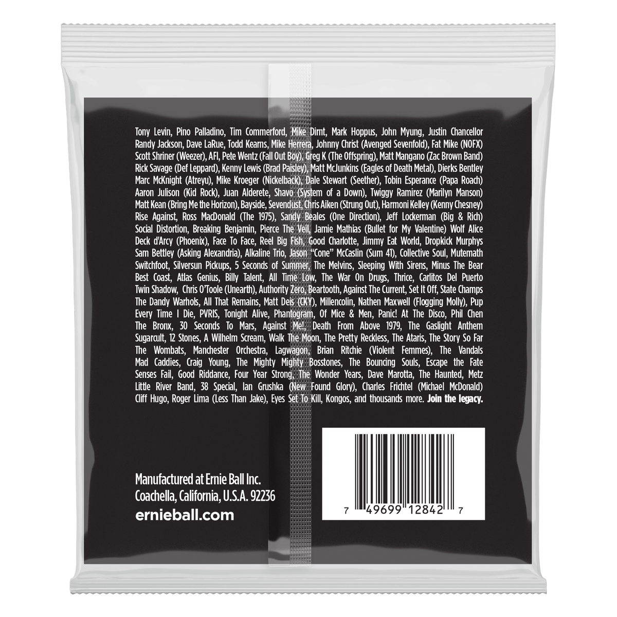 Ernie Ball Regular Slinky Stainless Steel Electric Bass Strings 50-105 Gauge