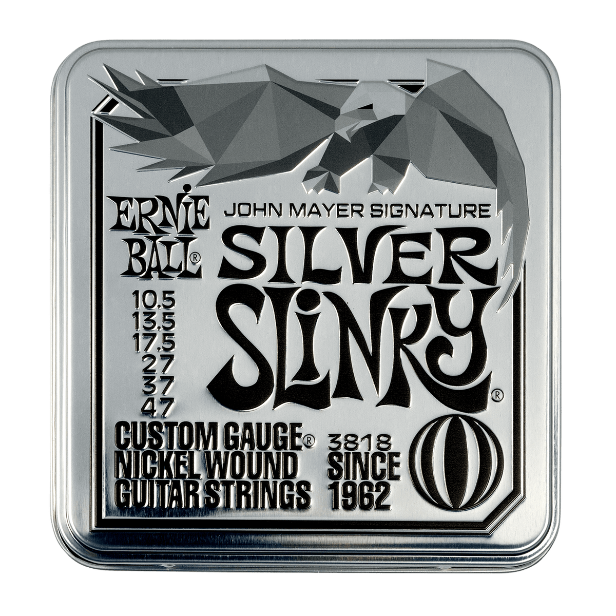 Ernie Ball John Mayer Silver Slinky Signature Electric Guitar Strings 3-pack