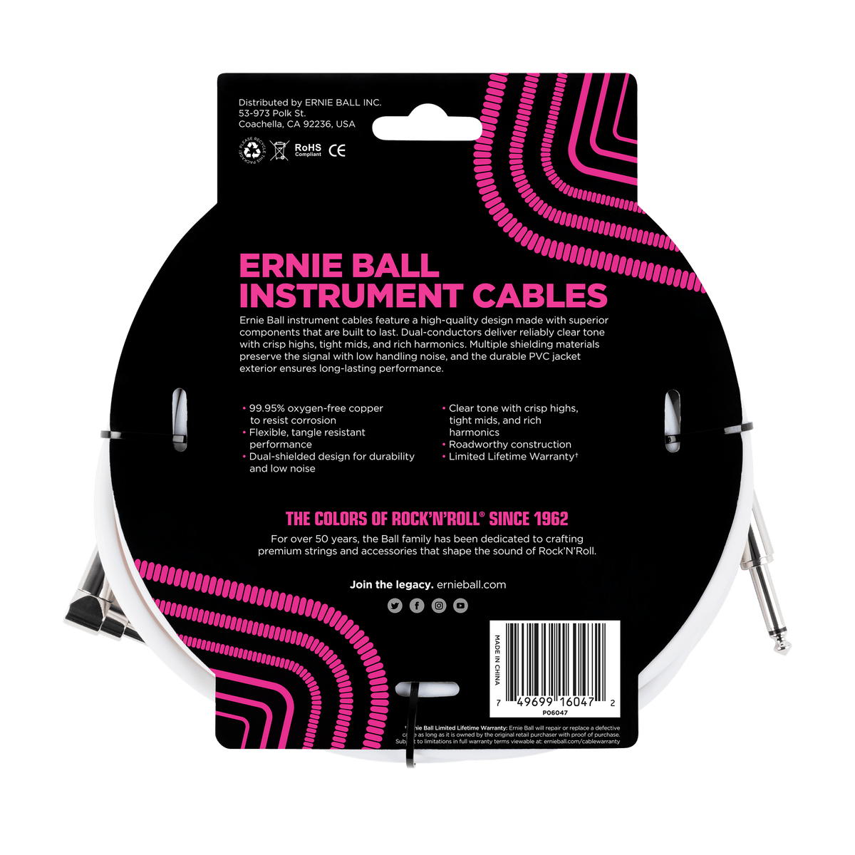 Ernie Ball Classic Instrument Cable