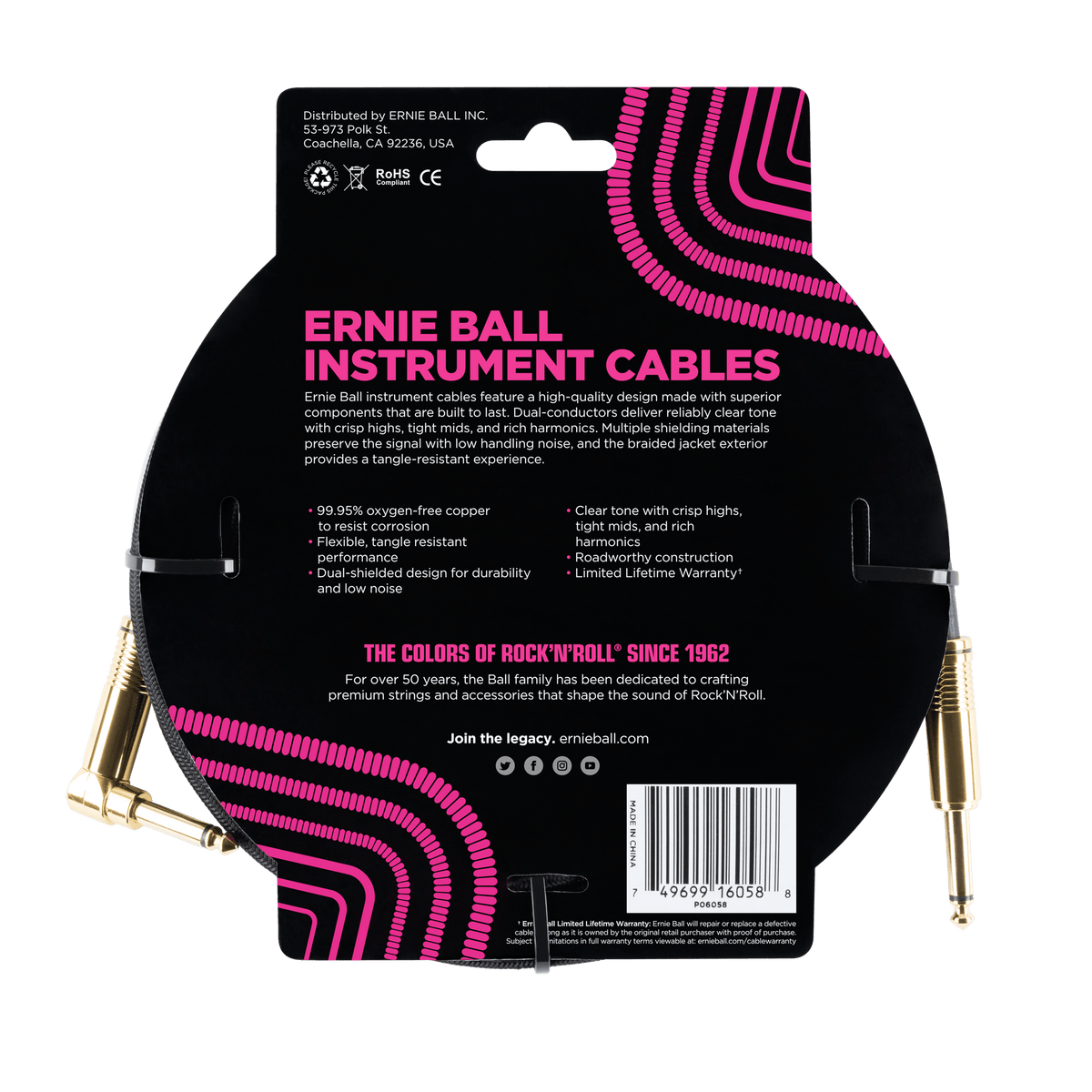 Ernie Ball Braided Instrument Cable